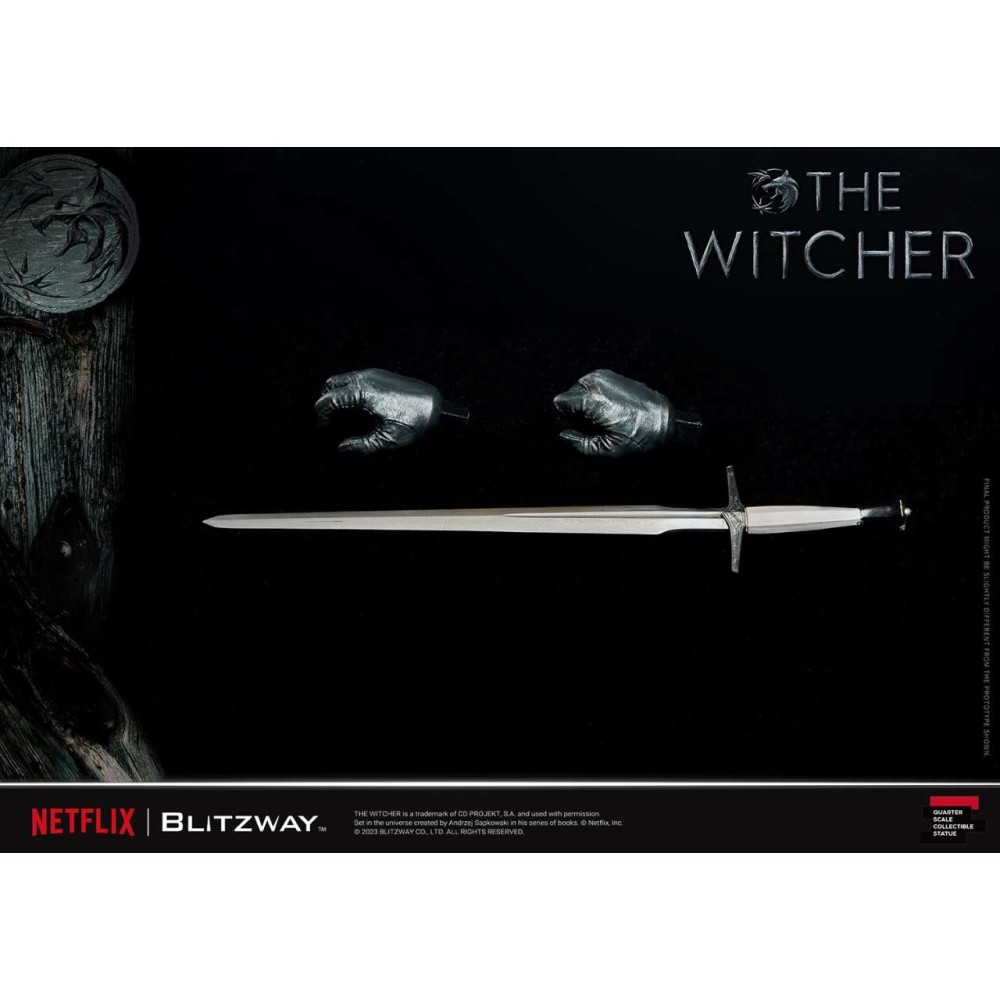 THE WITCHER GERALT OF RIVIA 1/4 57CM STATUA FIGURE BLITZWAY