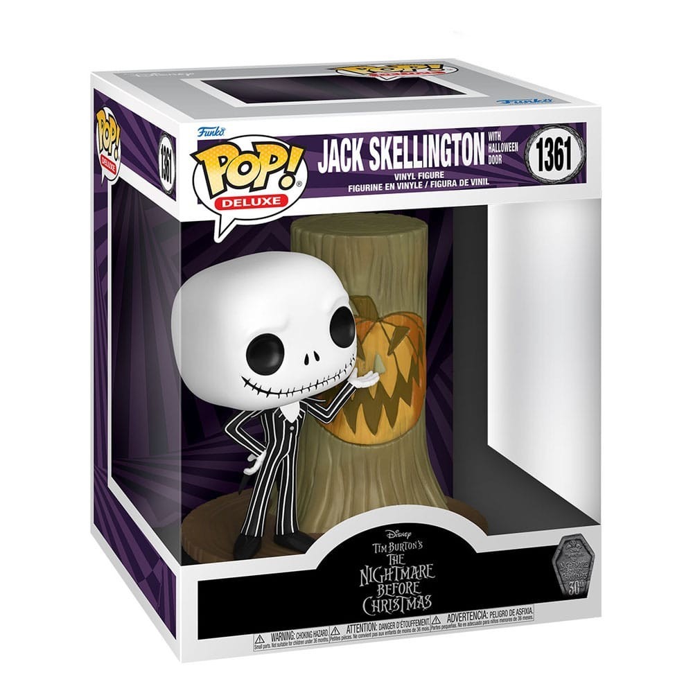 FUNKO FUNKO POP! THE NIGHTMARE BEFORE CHRISTMAS JACK SKELLINGTON HALLOWEEN DOOR DELUXE BOBBLE HEAD FIGURE