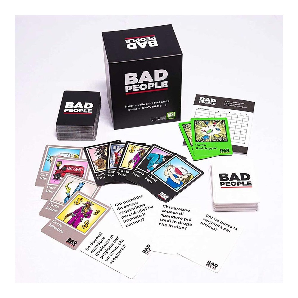 YAS! GAMES BAD PEOPLE ITALIAN BOARDGAME