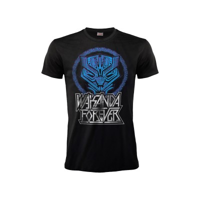 T SHIRT MARVEL BLACK PANTHER WAKANDA FOREVER