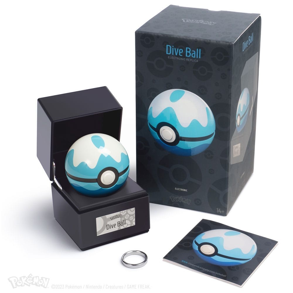 WAND COMPANY POKEMON POKEBALL DIVE BALL REPLICA DIECAST