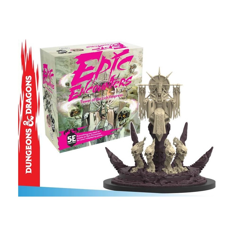 EPIC ENCOUNTERS TOWER OF LICH EMPRESS SET MINIATURE STEAMFORGED GAMES