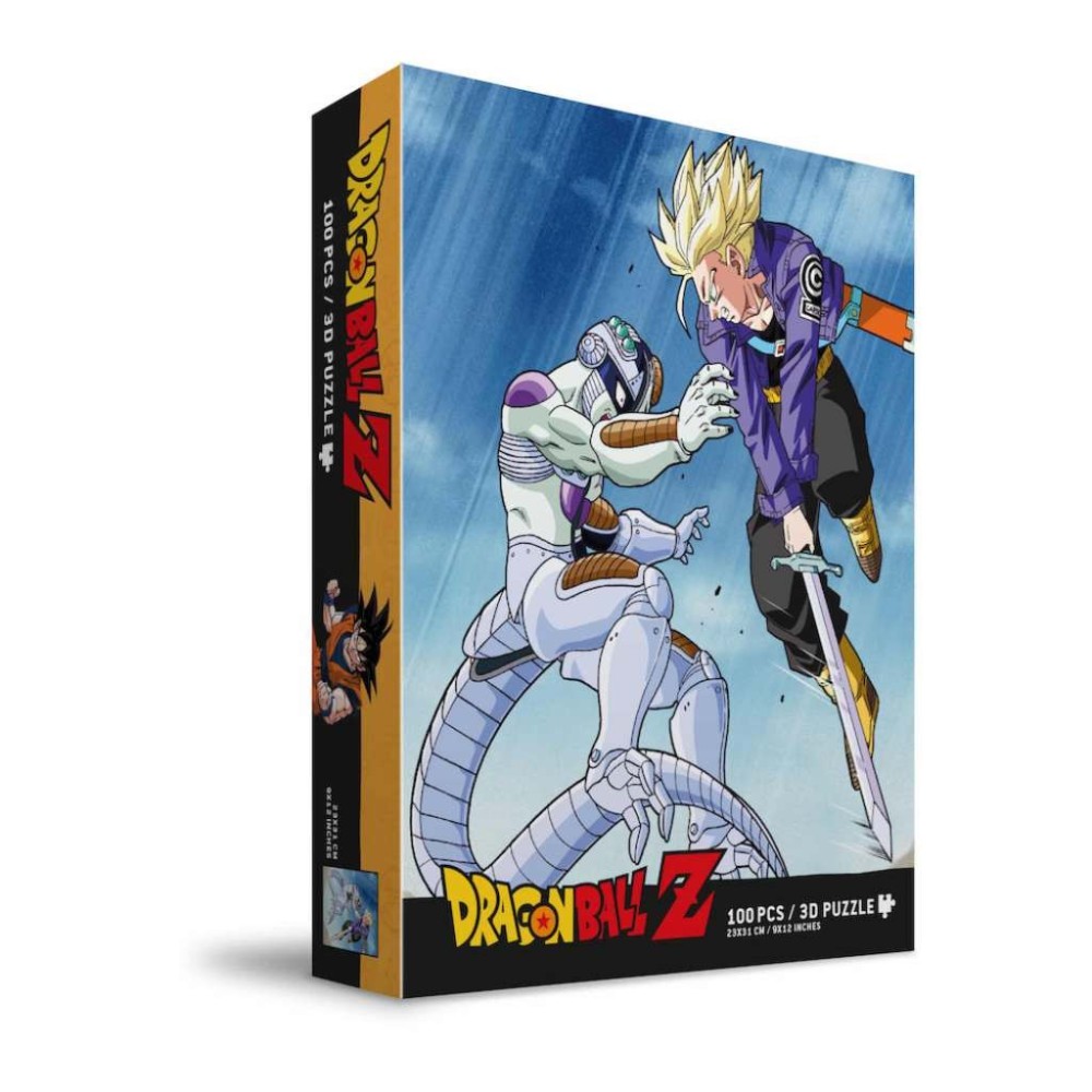 DRAGON BALL Z TRUNKS VS FRIEZA 100 PCS 3D EFFECT PUZZLE 23X31CM SD TOYS