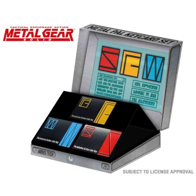 METAL GEAR SOLID METAL PAL KEYCARD SET OF 3 REPLICA FANATTIK