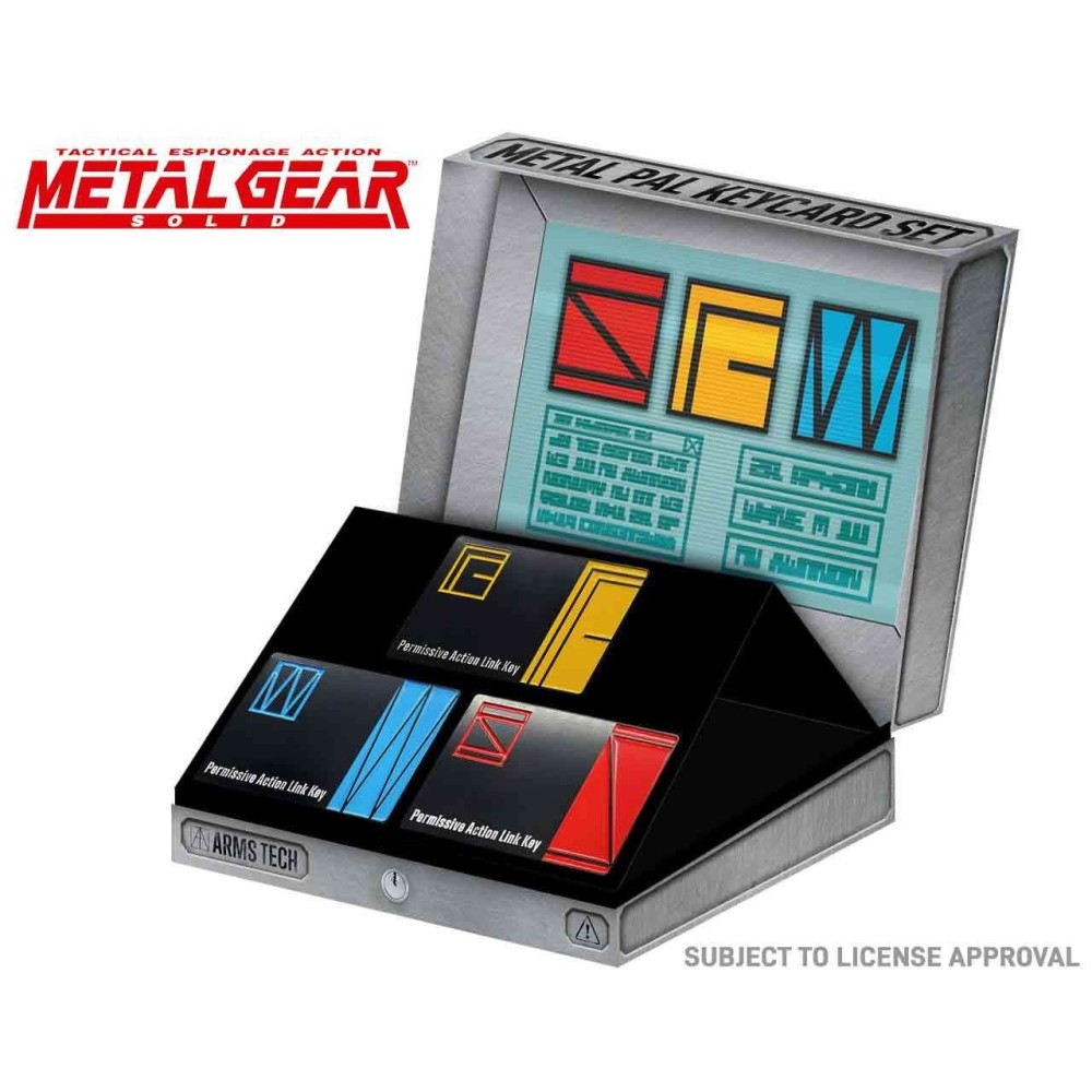 METAL GEAR SOLID METAL PAL KEYCARD SET OF 3 REPLICA FANATTIK