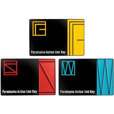 METAL GEAR SOLID METAL PAL KEYCARD SET OF 3 REPLICA FANATTIK