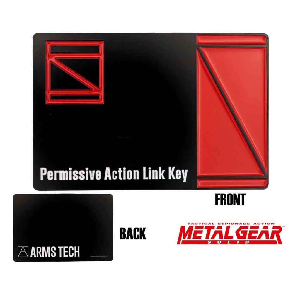 METAL GEAR SOLID METAL PAL KEYCARD SET OF 3 REPLICA FANATTIK