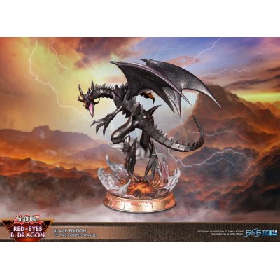 YU-GI-OH! RED-EYES B. DRAGON BLACK EDITION STATUA FIGURE FIRST4FIGURES
