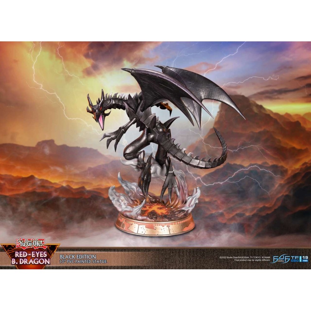YU-GI-OH! RED-EYES B. DRAGON BLACK EDITION STATUA FIGURE FIRST4FIGURES