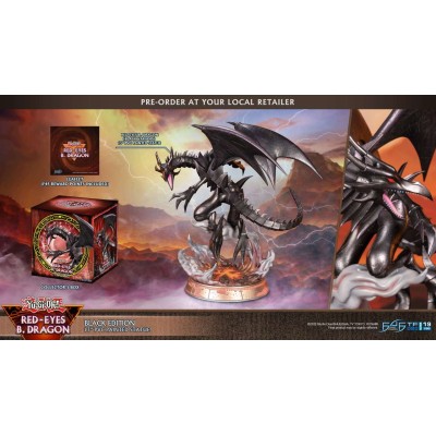 YU-GI-OH! RED-EYES B. DRAGON BLACK EDITION STATUA FIGURE FIRST4FIGURES