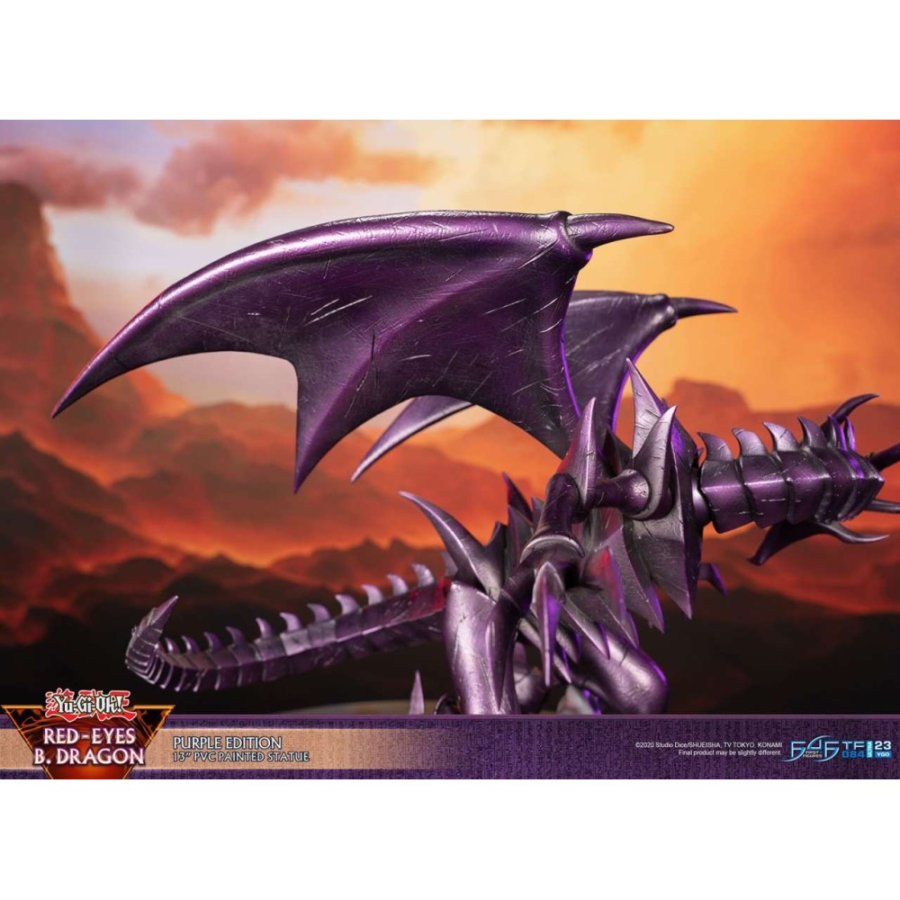 FIRST4FIGURES YU-GI-OH! RED-EYES B. DRAGON PURPLE EDITION STATUE FIGURE