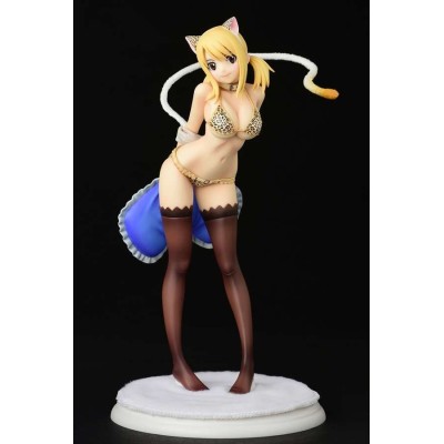 FAIRY TAIL LUCY HEARTFILIA LEOPARD CAT 24CM STATUA FIGURE ORCA TOYS