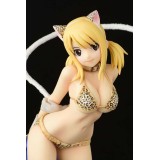 ORCA TOYS FAIRY TAIL LUCY HEARTFILIA LEOPARD CAT 24CM STATUE FIGURE