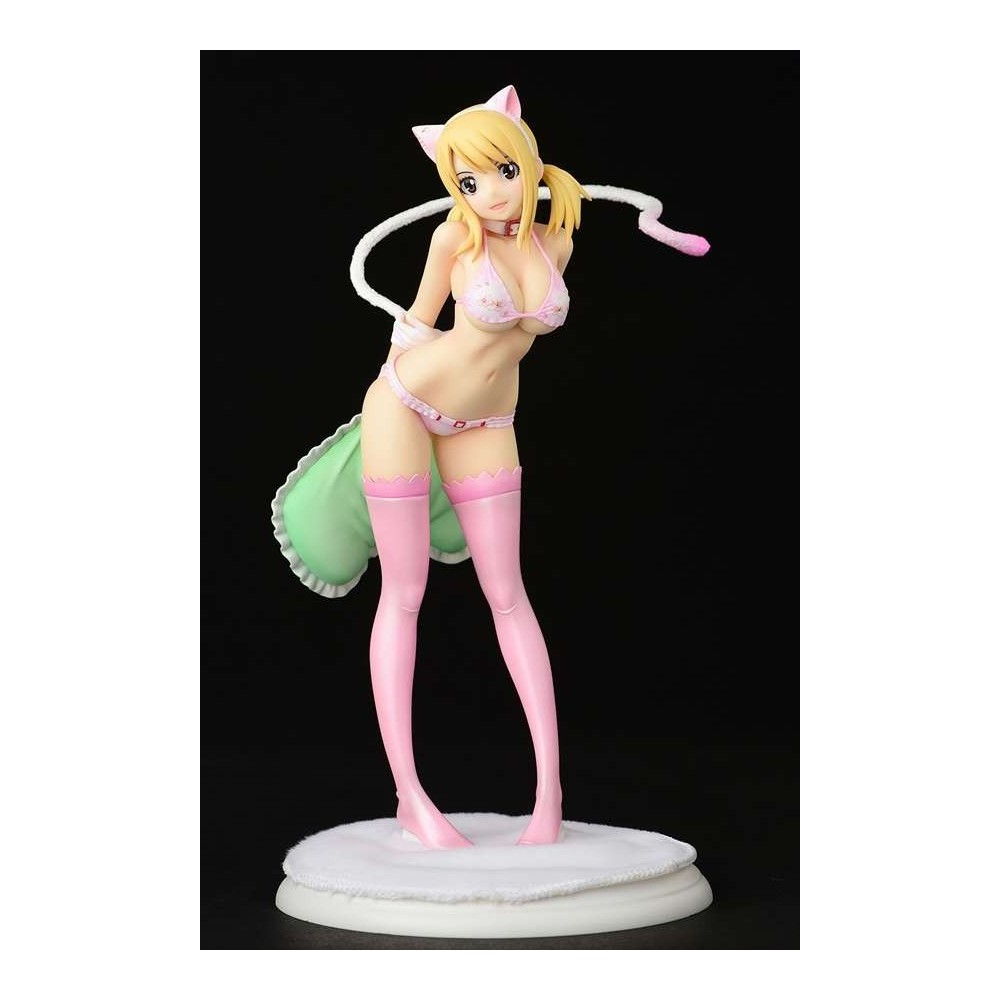 FAIRY TAIL LUCY HEARTFILIA CHERRY BLOSSOM CAT 24CM STATUA FIGURE ORCA TOYS
