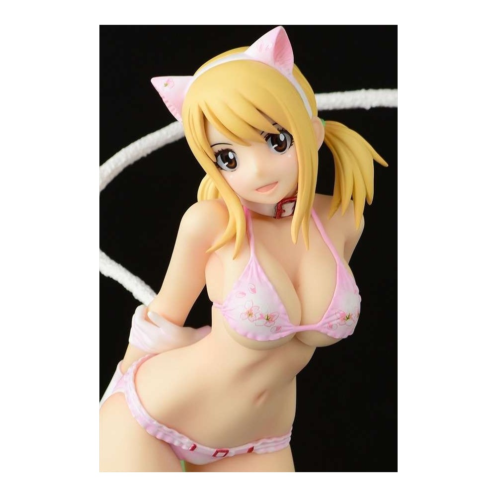 ORCA TOYS FAIRY TAIL LUCY HEARTFILIA CHERRY BLOSSOM CAT 24CM STATUE FIGURE