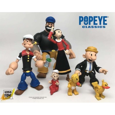 BOSS FIGHT STUDIO POPEYE CLASSICS WAVE 1 OLIVE OYL AND SWEE'PEA ACTION FIGURE