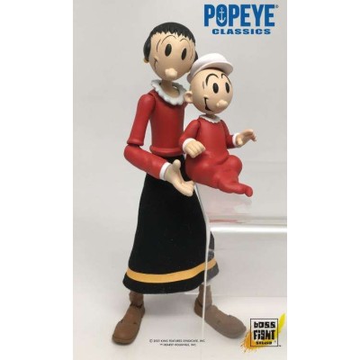 POPEYE CLASSICS WAVE 1 OLIVIA E PISELLINO ACTION FIGURE BOSS FIGHT STUDIO