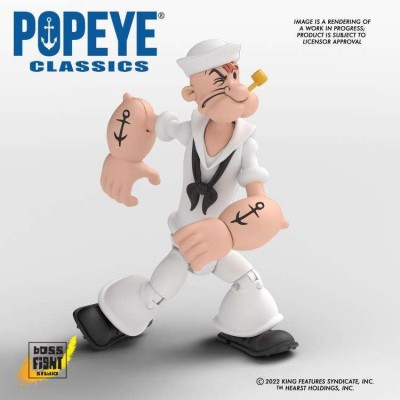 POPEYE CLASSICS WAVE 2 BRACCIO DI FERRO ACTION FIGURE BOSS FIGHT STUDIO
