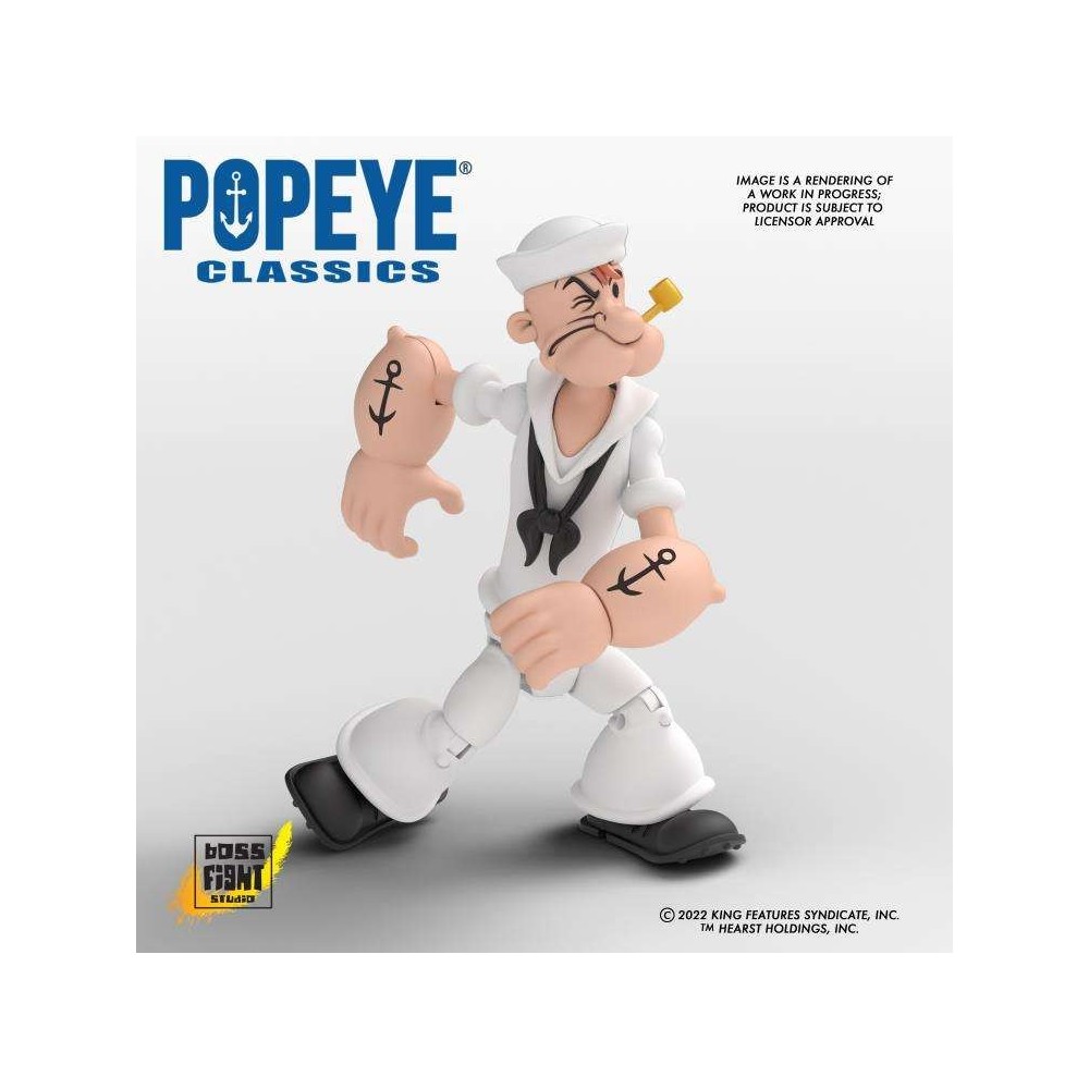POPEYE CLASSICS WAVE 2 BRACCIO DI FERRO ACTION FIGURE BOSS FIGHT STUDIO