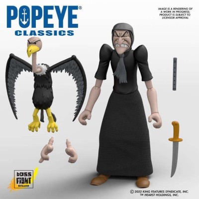 POPEYE CLASSICS WAVE 2 STREGA DEL MARE ACTION FIGURE BOSS FIGHT STUDIO