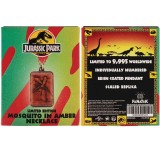 FANATTIK JURASSIC PARK MOSQUITO IN AMBER LIMITED EDITION NECKLACE REPLICA