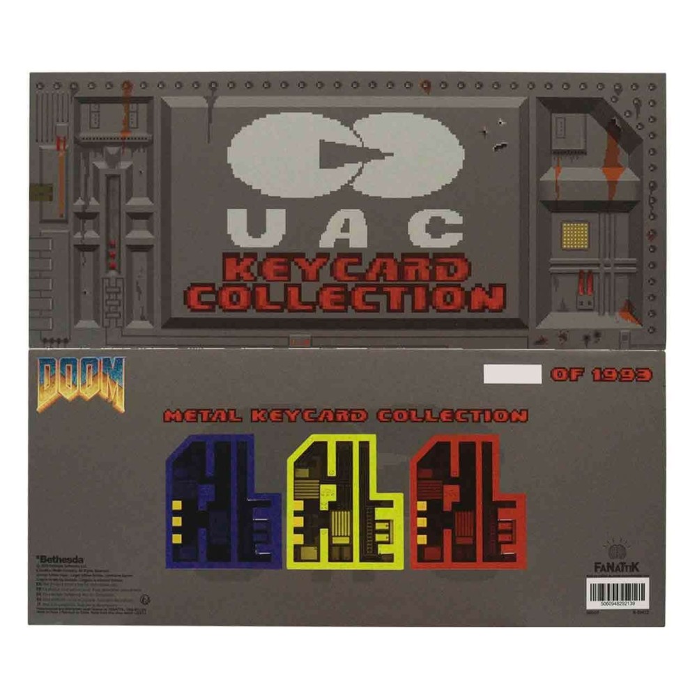 DOOM 30TH ANNIVERSARY PIXEL KEY SET OF 3 REPLICA FANATTIK