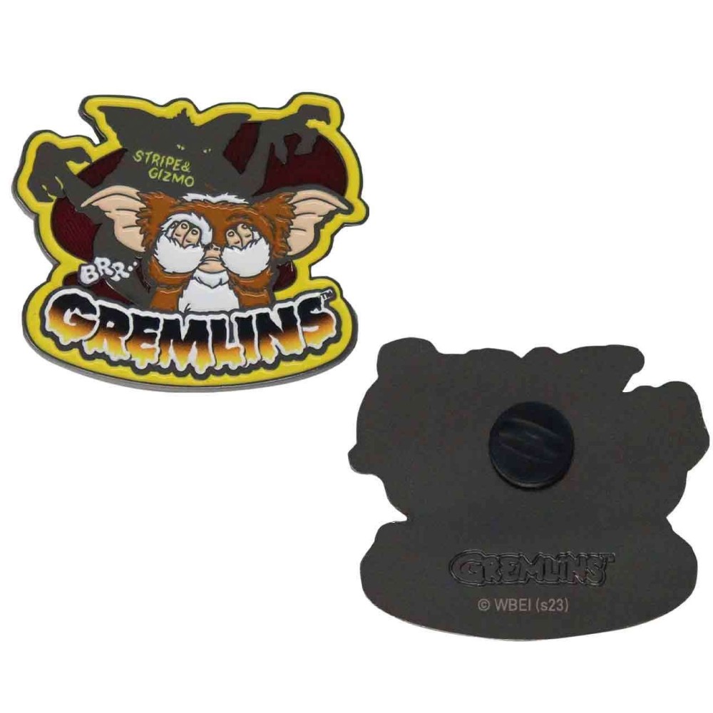 GREMLINS MOGWAI COLLECTION MEDALLION AND PIN BAGDE SET MEDAGLIONE E SPILLA DA COLLEZIONE FANATTIK