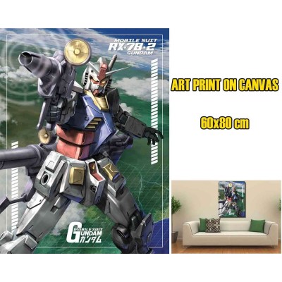 PYRAMID INTERNATIONAL GUNDAM RX-78-2 LOCKED ON CANVAS PRINT 60 X 80 CM