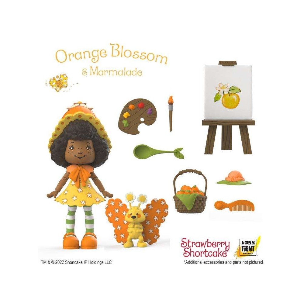 STRAWBERRY SHORTCAKE ORANGE BLOSSOM & MARMALADE ACTION FIGURE BOSS FIGHT STUDIO