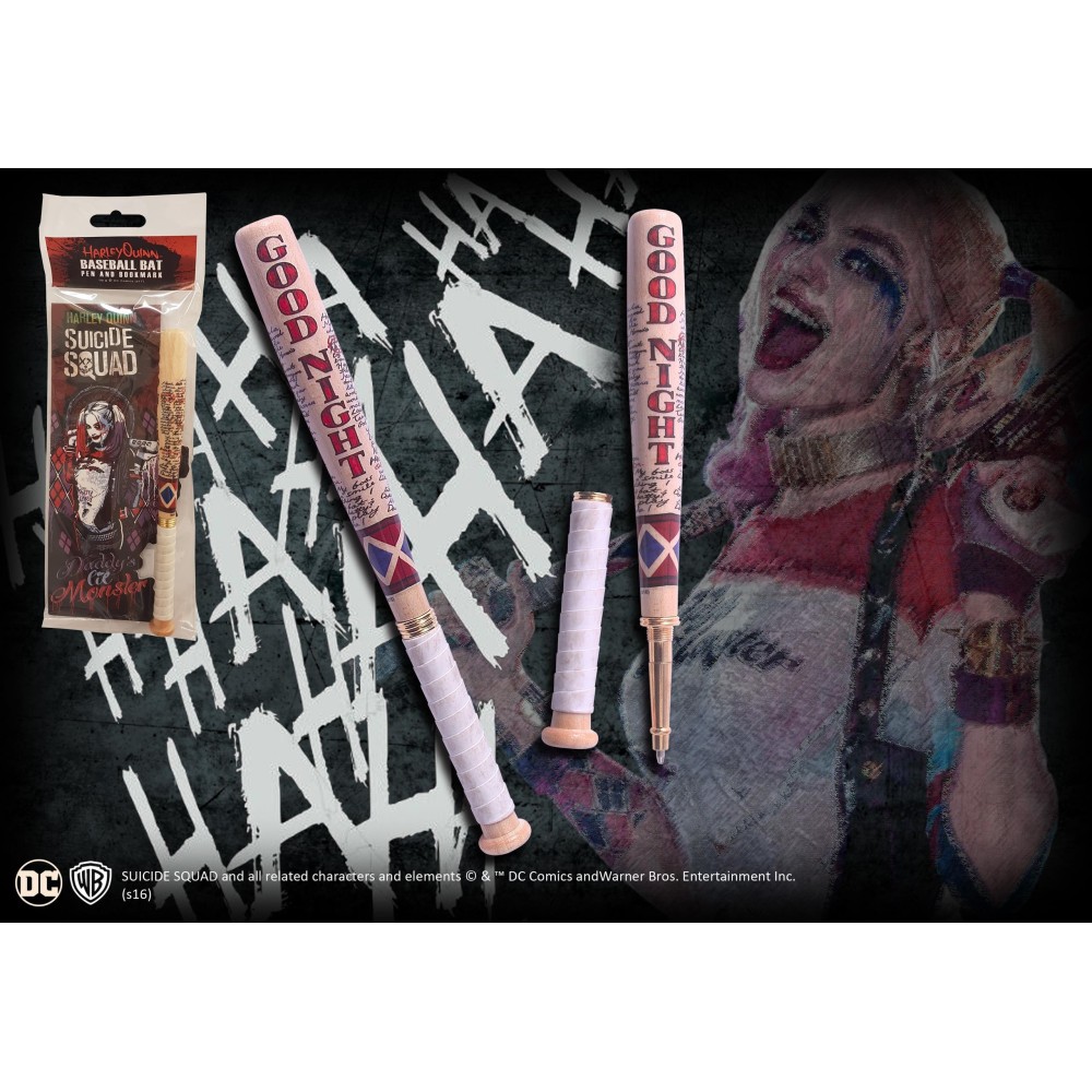 DC COMICS HARLEY QUINN GOOD NIGHT BASEBALL BAT PEN PENNA NOBLE COLLECTIONS