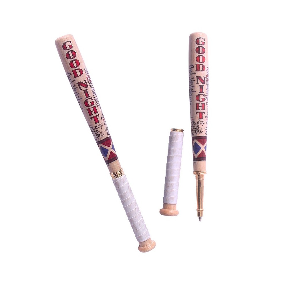 DC COMICS HARLEY QUINN GOOD NIGHT BASEBALL BAT PEN PENNA NOBLE COLLECTIONS