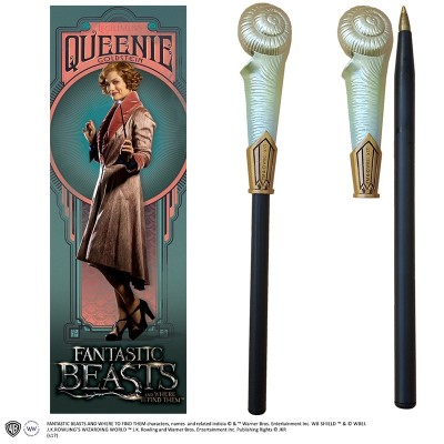 FANTASTIC BEAST - QUEENIE WAND PEN AND BOOKMARK PENNA E SEGNALIBRO NOBLE COLLECTIONS