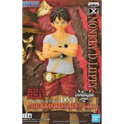 ONE PIECE RED GRANDLINE DXF MONKEY.D.LUFFY VOL.6 STATUA FIGURE BANPRESTO