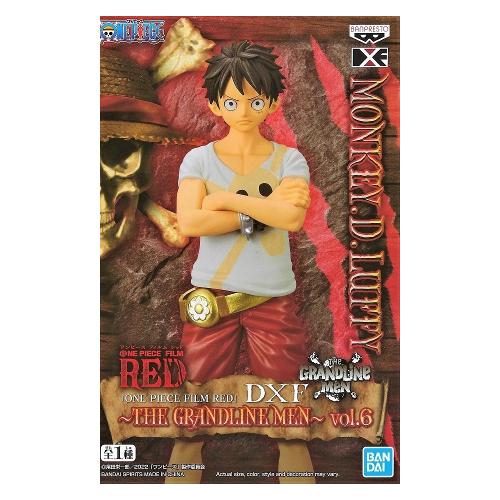 ONE PIECE RED GRANDLINE DXF MONKEY.D.LUFFY VOL.6 STATUA FIGURE BANPRESTO