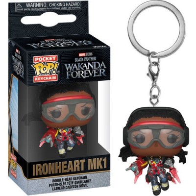 BLACK PANTHER WAKANDA FOREVER POCKET POP! IRONHEART MK1 KEYCHAIN PORTACHIAVI FUNKO