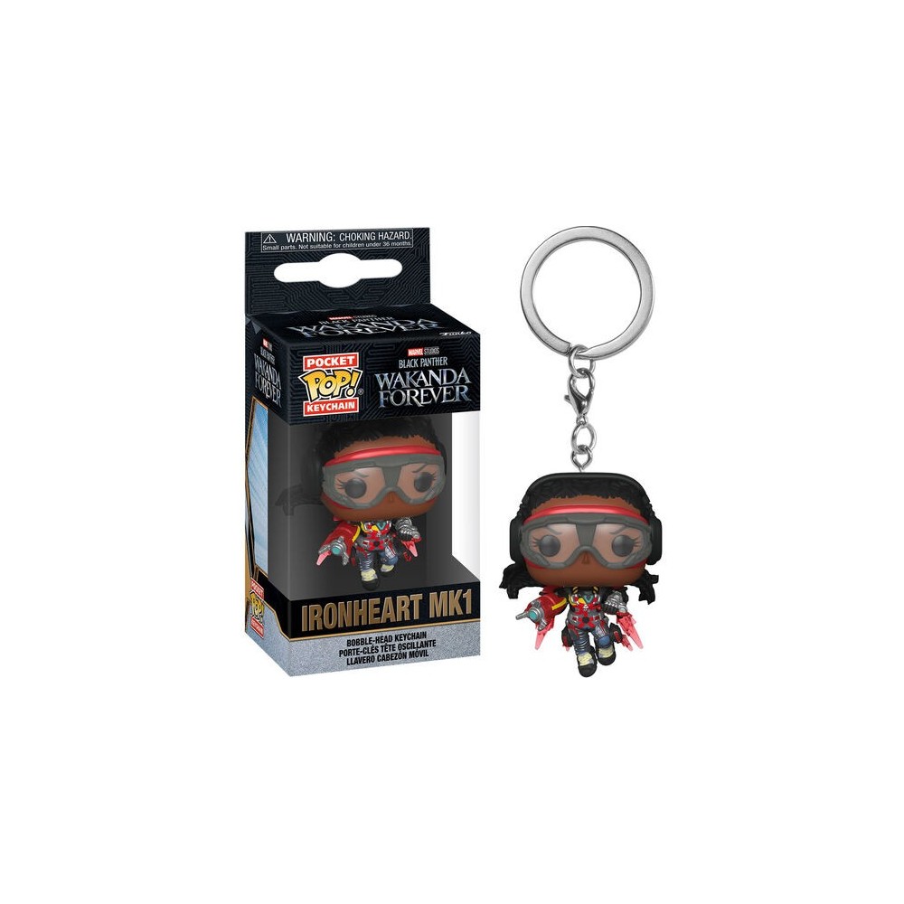 FUNKO BLACK PANTHER WAKANDA FOREVER POCKET POP! IRONHEART MK1 KEYCHAIN
