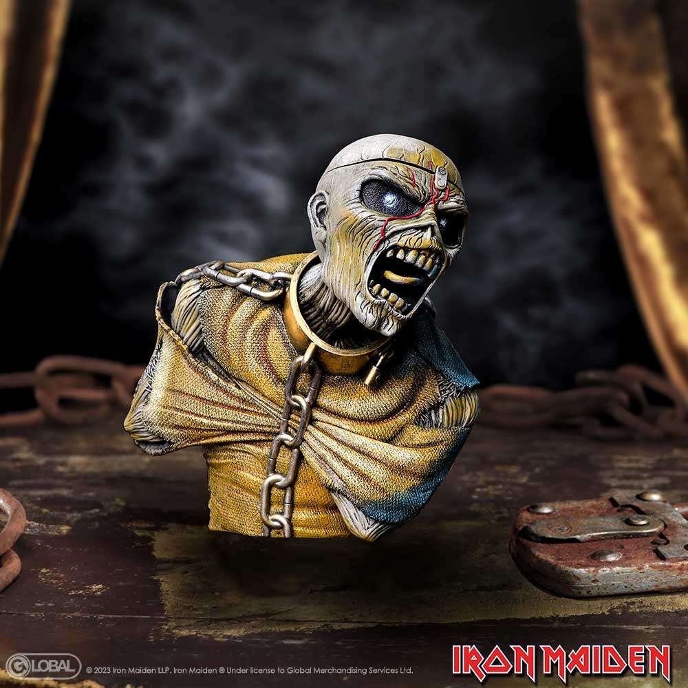 IRON MAIDEN EDDIE PIECE OF MIND BUST BOX FIGURE NEMESIS NOW