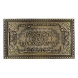 HARRY POTTER HOGWARTS EXPRESS ANTIQUE METAL TICKET REPLICA 1/1 FANATTIK