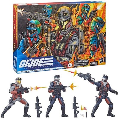 HASBRO G.I. JOE CLASSIFIED SERIES COBRA VIPER OFFICER & VIPERS ACTION FIGURE