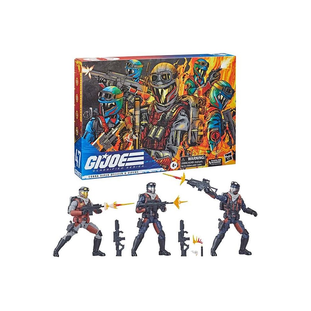 HASBRO G.I. JOE CLASSIFIED SERIES COBRA VIPER OFFICER & VIPERS ACTION FIGURE
