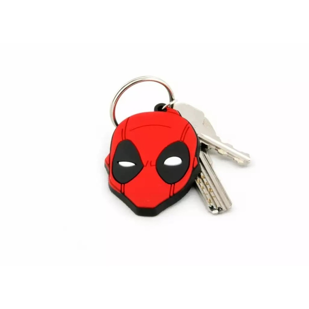 DEADPOOL FACE KEYCHAIN PORTACHIAVI IN GOMMA PYRAMID INTERNATIONAL