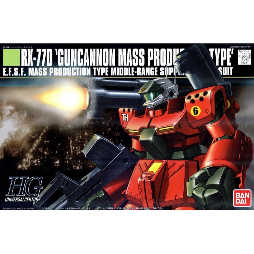 BANDAI HIGH GRADE HGUC GUNDAM GUNCANNON MASS PRODUCTION TYPE 1/144 MODEL KIT