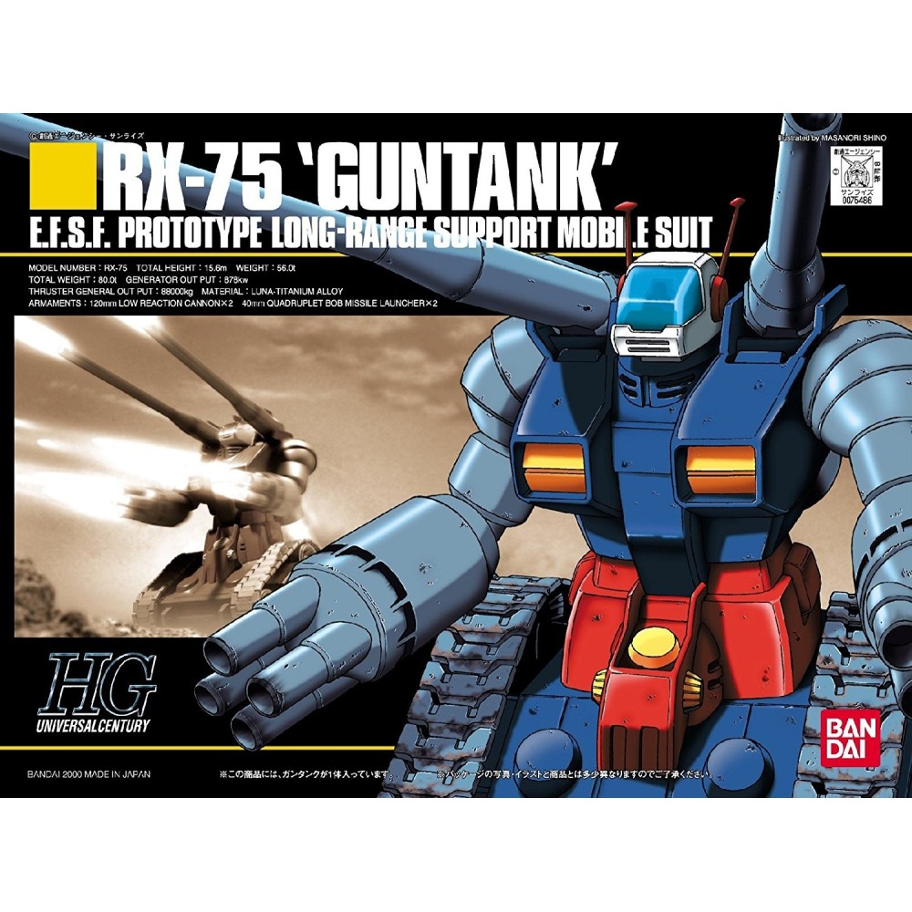 BANDAI HIGH GRADE HGUC GUNDAM RX-75 GUNTANK 1/144 MODEL KIT FIGURE