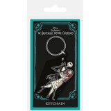 PYRAMID INTERNATIONAL THE NIGHTMARE BEFORE CHRISTMAS JACK SALLY COFFIN RUBBER KEYCHAIN PORTACHIAVI IN GOMMA