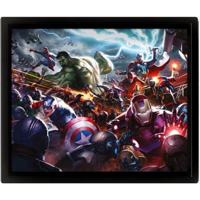 MARVEL FUTURE FIGHT HEROES ASSAULT LENTICULAR 3D POSTER 25X20CM PYRAMID INTERNATIONAL