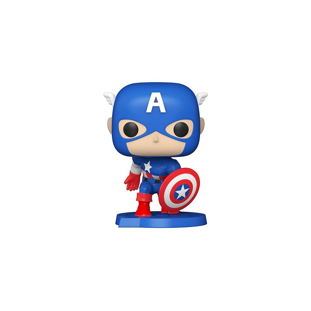 FUNKO FUNKO POP! COMIC COVERS MARVEL CAPTAIN AMERICA BOBBLE HEAD FIGURE