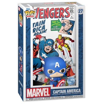 FUNKO FUNKO POP! COMIC COVERS MARVEL CAPTAIN AMERICA BOBBLE HEAD FIGURE