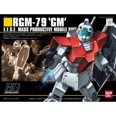 BANDAI HIGH GRADE HGUC GUNDAM RGM-79 GM 1/144 MODEL KIT ACTION FIGURE