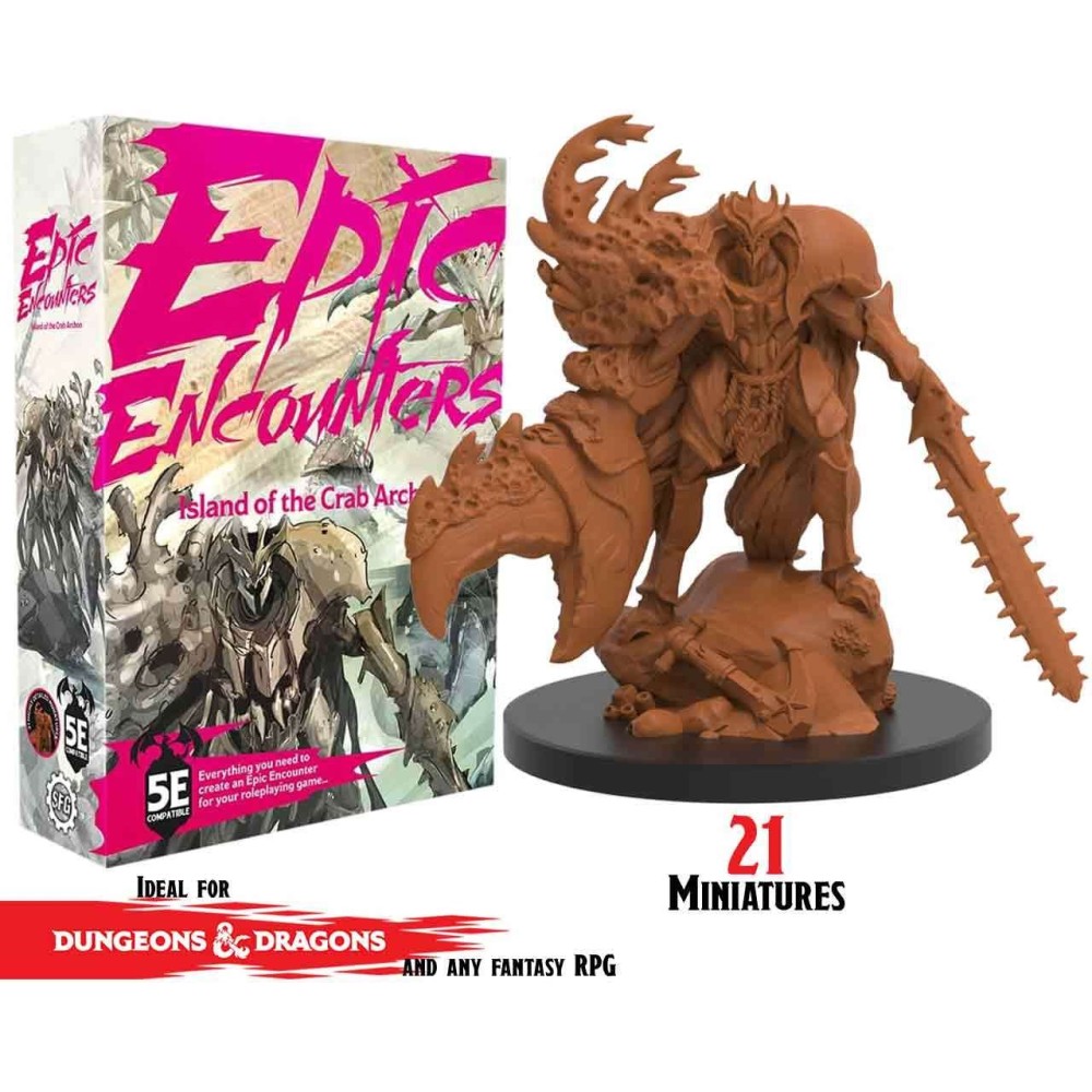 EPIC ENCOUNTERS ISLAND OF THE CRAB ARCHON SET MINIATURE STEAMFORGED GAMES