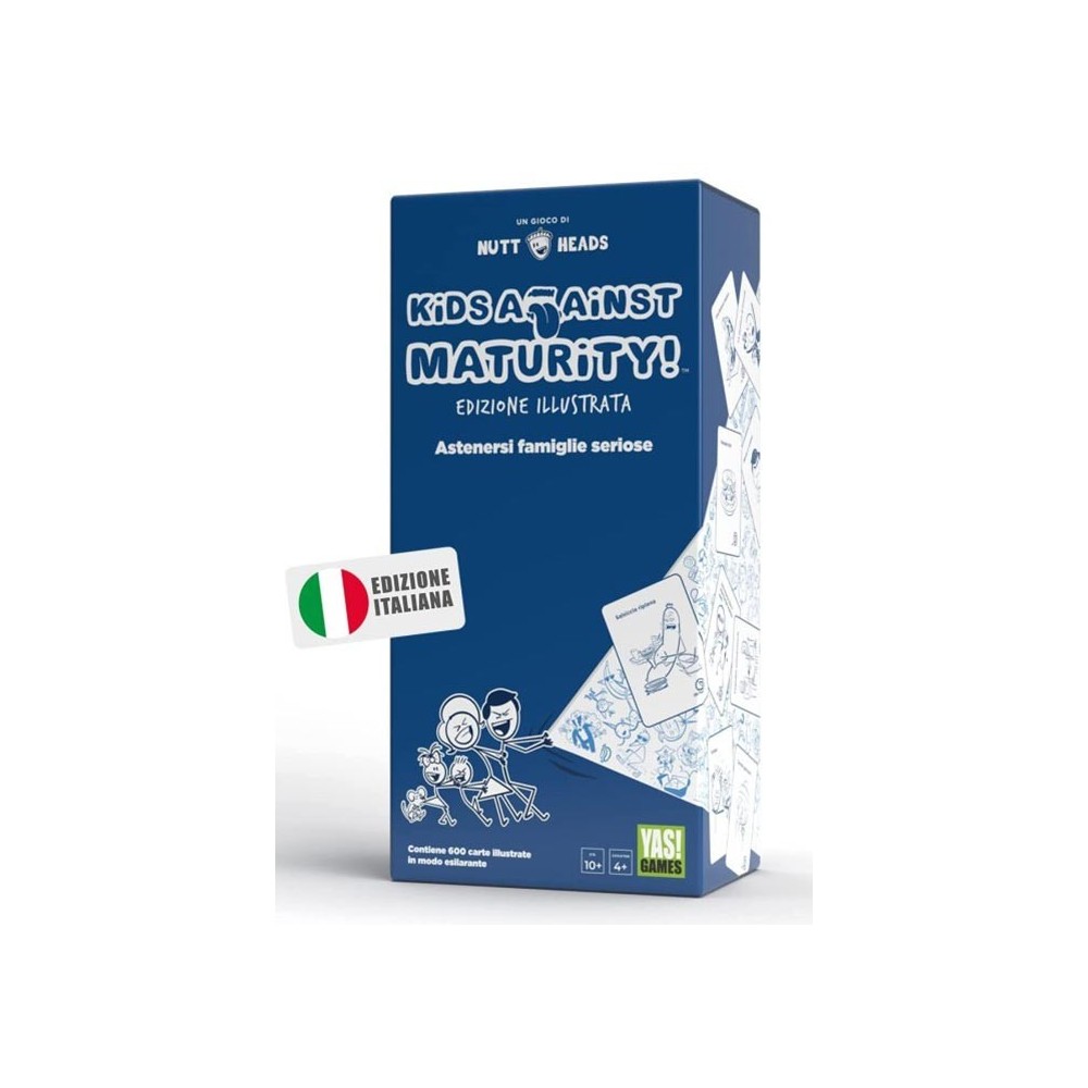 YAS! GAMES KIDS AGAINST MATURITY ITALIAN BOARDGAME